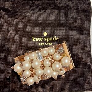 Kate Spade New York Pearl & Crystal Statement Cuff Bracelet